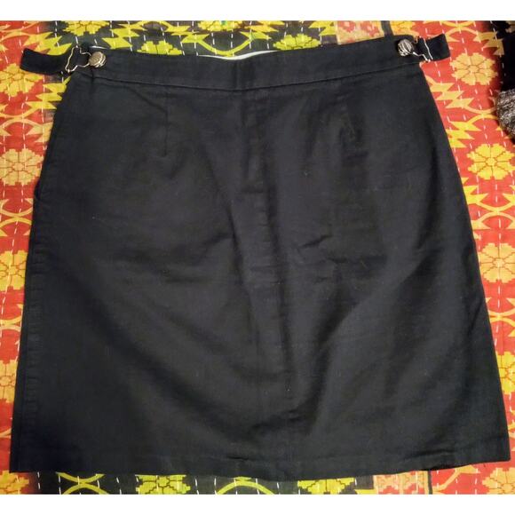 Vintage Emporio Armani Italy Mini Skirt Runway/Y2K Utility Navy – Model ZM7214 - Picture 3 of 11